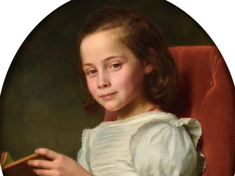 1822-Julius Amatus Roeting - Ragazza che legge